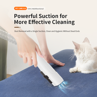 Produits OEM ODM pour le nettoyage des poils d'animaux, machine de toilettage à aspiration, peigne démêlant électrique, kit aspirateur pour poils de chien et de chat