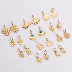 Trend Personality Stainless Steel Simple Light Luxury Sweet Girl Ladies Vintage Jewelry Earring