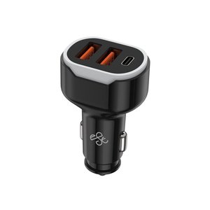 Chargeur de voiture portable 3-en-1 à double port USB-A et Type-C PD65W QC3.0 à charge rapide pour téléphone Samsung <span class=keywords><strong>Huawei</strong></span>, directement de l'usine - Product Image 2