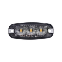 Lampu Peringatan Strobo LED Aluminium Ultra Tipis Tahan Air 12V-24V Bersertifikasi ECE R65 XA1 XA2 Lampu Beacon Darurat