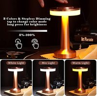 Nordique moderne luxe éclairage de noël Rechargeable Restaurant LED lampes de Table lampes de chevet pour la décoration intérieure lampe de Table tactile