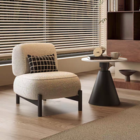 Fauteuil de loisir créatif de luxe nordique à un siège pour salon, balcon, hôtel, maison d'hôtes, réception et négociation