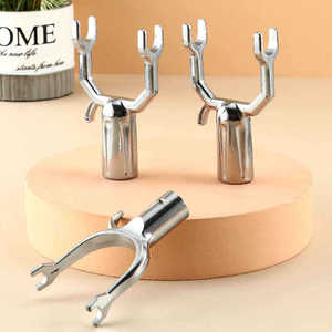 Perchero de acero inoxidable con forma de ala de gaviota, tipo gancho desmontable para tendederos de ropa - Product Image 1