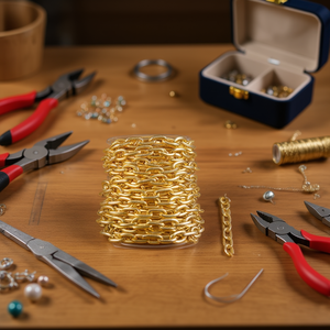 Catena in metallo Ilan 3,8 mm 14x21 mm 11M per la creazione di gioielli - Product Image 3