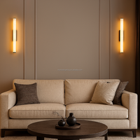 Lampes murales LED en albâtre à cylindre décoratif moderne pour la maison chambre à coucher chevet cuisine entrée salon appliques murales nordiques