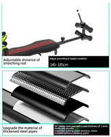 Banco de estiramiento de espalda ajustable y plegable en línea, alternativa a la mesa de inversión para tracción cervical y descompresión de espalda y cuello, con estructura de acero