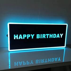 علامة مخصصة لوحة رسالة عيد ميلاد سعيد زجاجة مقدم خدمة زجاجة لوحة رسائل VIP للنادي الليلي - Product Image 5