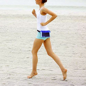 กระเป๋าใส่โทรศัพท์มือถือกันน้ำหน้าจอสัมผัสไวสุดฮอตกระเป๋าพาดลำตัว PVC สำหรับว่ายน้ำพายเรือพร้อมสายรัดเอวปรับได้ - Product Image 6