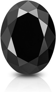 Piedra suelta de moissanita negra con corte ovalado, piedras preciosas cultivadas en laboratorio para la fabricación de joyas, pendientes, collares con certificado GRA - Product Image 1