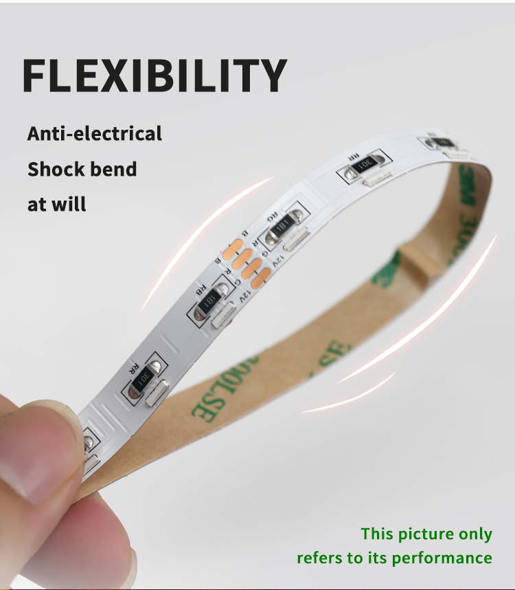 DC 12/24V 10MM wide 60LEDs side view LED strip light smd 020 LED strip RGB available