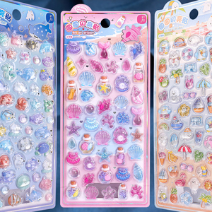 Autocollants décoratifs 3D en relief personnalisés pour coques de téléphone, style Kawaii, effet bulle gonflée - Product Image 2