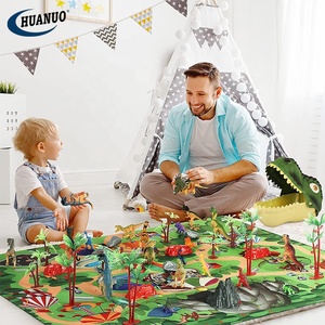 Jouets de dinosaures pour enfants, figurines, ensemble de <span class=keywords><strong>jeu</strong></span> avec tapis d'activités, boîte de rangement pour <span class=keywords><strong>t</strong></span>ête de <span class=keywords><strong>T</strong></span>-<span class=keywords><strong>Rex</strong></span>, jouets de dinosaures - Product Image 3