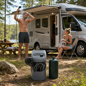 <span class=keywords><strong>Calentador</strong></span> de <span class=keywords><strong>Agua</strong></span> Instantáneo para Camping y Exteriores, Sistema de Ducha de Propano sin Tanque, <span class=keywords><strong>Calentador</strong></span> de <span class=keywords><strong>Agua</strong></span> Portátil a <span class=keywords><strong>Gas</strong></span>, Impermeable, para Caza - Product Image 1
