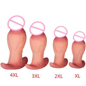 Masturbateurs Plug Anal Cage de chasteté Liuid Silicone Anal godemichet Anal Sax jouets pour homme masseur de Prostate mâle - Product Image 1