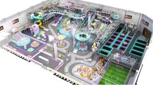 Hiện đại mạnh mẽ trong nhà sân chơi mềm chơi thiết bị thiết lập cho trẻ em thương mại trẻ em của sân chơi với <span class=keywords><strong>slide</strong></span> và bóng hồ bơi - Product Image 4