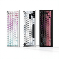 Clavier mécanique sans fil personnalisable K81 RGB Tri-mode avec touches latérales imprimées pour le jeu