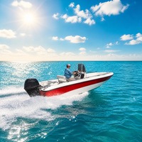 Bateau de pêche Chaser 430 de 4,3 m avec coque en fibre de verre pour les loisirs sur les lacs et les rivières