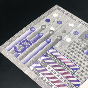 Billet à gratter anti-contrefaçon avec impression de logo personnalisé avec code QR - Product Image 2