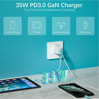 Cargador Rápido de Viaje PCBA Global, PD20W/30W de Alta Potencia, Compatible con Enchufes EU/US/UK/AU e Intercambiable, Carga Rápida Inteligente y Portátil