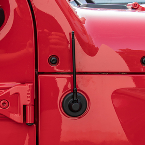 Cartaoo Parts <span class=keywords><strong>Antenne</strong></span> de décoration de <span class=keywords><strong>voiture</strong></span> flexible en métal noir 17CM <span class=keywords><strong>pour</strong></span> Jeep Wrangler JK JL 07-19 - Product Image 2
