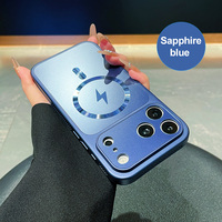 Étui de téléphone magnétique élégant dissipant la chaleur pour iPhone 14-18, coque de protection antichoc ultra-fine, toucher agréable