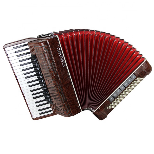 PARROT アコーディオン 鍵盤楽器 レッド　37鍵盤　120ベース アコーディオン☆PARROT（鸚鵡）