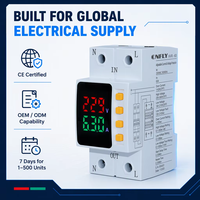 Régulateur de tension intelligent CNFLY électrique monophasé 15 kVA 2P 40A/63A/80A AC120V 230V en cuivre pur avec surveillance automatique et protection contre les surintensités