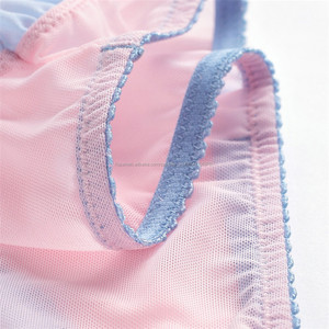 Nueva llegada Sexy ver a través <span class=keywords><strong>de</strong></span> encaje bragas <span class=keywords><strong>de</strong></span> bragas, ropa interior <span class=keywords><strong>de</strong></span> <span class=keywords><strong>mujer</strong></span> chica breve con azul Color rosa Negro S M L XL 2XL - Product Image 3