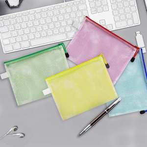 Bolsa de Malla con Cierre para Documentos de PVC, Tamaños A4/A5/A6, Impermeable, para Archivos, Material Escolar, Cosméticos, Almacenamiento de Cartas y Lápices - Product Image 3