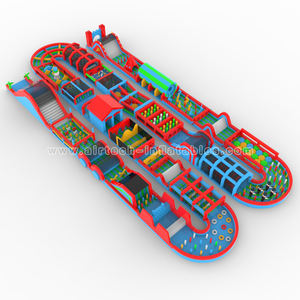 Pista di corsa estrema the beast circuito di ostacolo gonfiabile corsa a ostacoli gonfiabile gigante per adulti - Product Image 3