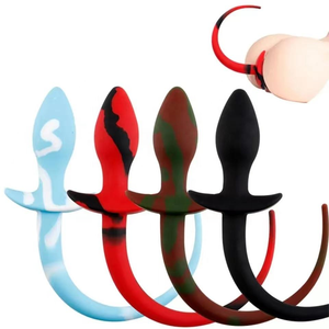 Tapón <span class=keywords><strong>Anal</strong></span> de Silicona Suave con Forma de Cola de Perro, Juguete Erótico <span class=keywords><strong>Anal</strong></span> para Cosplay, Tapón <span class=keywords><strong>Anal</strong></span> Impermeable para Masaje de Próstata, Entrenador <span class=keywords><strong>Anal</strong></span> - Product Image 2