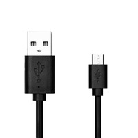 Câble de téléphone Android direct usine V8/Micro USB 5P Blanc Noir 2 mètres PVC pour charge et transfert de données, charge rapide