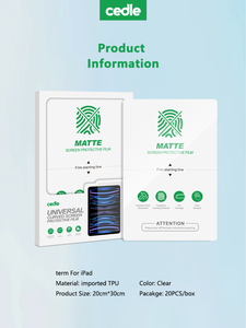 OEM/ODM Dễ Dàng Cài Đặt Phim Chống Xước Tph Tùy Chỉnh Rõ Ràng HD Matte Hydrogel Bảo Vệ Màn Hình Phim Bảo Vệ Cho Máy Tính Bảng - Product Image 6