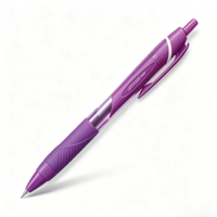 Stylo bille rétractable coloré UNI Jetstream SXN150C05 0,5 mm, 8 couleurs, corps transparent, recharges remplaçables SXR5, bureau, école