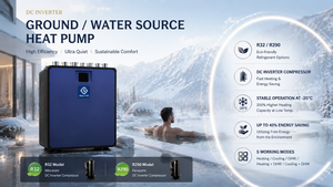 Nulite 2026 Smart Water Source Heat Pump 8kw 10kw 20kw 30kw <b>Ground</b> Heating for DC <b>Ground</b> Source Heat Pump - Product Image 2
