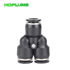 Conector Neumático HOFUJNG de Plástico Negro Serie PY Tipo Y, Conector Rápido Reductor en T para Manguera de Aire - Product Image 6