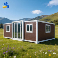 Maison conteneur préfabriquée extensible en acier de 40 pieds sur 20 pieds, écologique, économe en énergie, portable, de luxe, pour hôtel ou villa