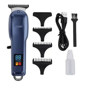 Ensemble de tondeuses à cheveux avec lames en acier inoxydable et 4 peignes de guidage, pour usage domestique et en salon, outil de toilettage sans fil rechargeable - Product Image 3
