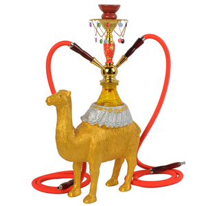 Cachimba de Resina Amarilla con Forma de Camello para Fumar Narguile, Shisha, Chicha, Tabaco, Cigarrillos, Discotecas, Bares, Salones, Fiestas, KTV - Product Image 1