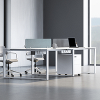 Meubles de bureau modernes, table de bureau, poste de travail, espace ouvert, poste de travail pour 2, 4, 6, 8 personnes, poste de travail pour le personnel