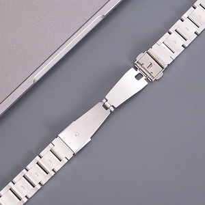Upro Luxury 3 Beads Metal Solid Stainless Steel Smart Watch Wrist Strap for apple Watch Series 11 10 S11 <b>S10</b> 46mm 49mm 42mm - Product Image 3