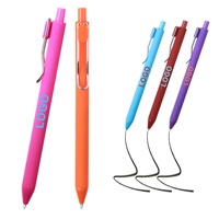 Nouveau stylo gel pression couleur Morandi 0,5 mm, encre multicolore, personnalisable avec logo, papeterie étudiante, cadeau publicitaire en plastique avec colle en spray