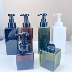 PETG Square Foaming Soap Dispenser <b>Pump</b> Plastic <b>Bottle</b> 250ml 450ml 650ml for Hand Washing with Foam <b>Pump</b> - Product Image 1