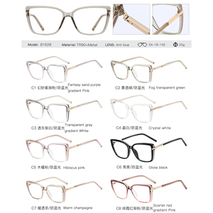 แว่นตา MS 81626 2025 รุ่น<span class=keywords><strong>ใหม่</strong></span>สำหรับผู้หญิง ขายดี TR90+โลหะ กรองแสงสีฟ้า ดีไซน์แฟชั่น กรอบเต็ม แว่นตา Gafas - Product Image 6