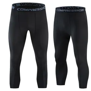 Bestverkopende Heren Workout Leggings Voetbal Fitness Compressie Strakke Gymbroek Lange Johns Stijl