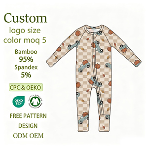 Tutine Eleganti per Neonati in Fibra di Bambù, Stampa Clown Horror, Cerniera YKK Reversibile, per Bambini - Product Image 1