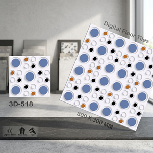 Prix d'usine de qualité indienne pour l'exportation Carreaux de sol en céramique glaçure 3D numérique 12x12 30x30 300x300 40x40 16 400x400 Prix bon marché - Product Image 4