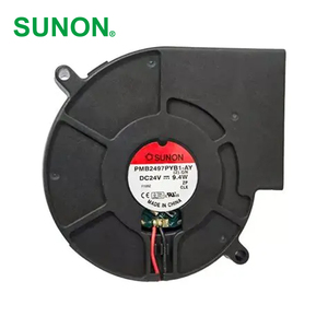 SUNON PMB2497PYB1-AY (2).GN 97x94x33mm 24VDC 290mA 9.4W 3600RPM 30.50CFM Ball Bearing OEM Cabinet Centrifugal Cooling Fan - Product Image 1