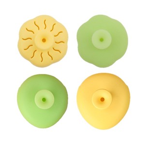 Flower-shaped Water Drop Design Silicone Powder Puff Storage Box Custom Portable Breathable Case Cushion Case Makeup Cotton Puff - Product Image 3