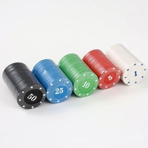 Fichas de Póker ABS 4G al por Mayor, 4cm, Fichas Numéricas Coloridas para Juegos de Mesa Familiares y de Club - Product Image 2